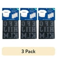 thumbnail image 1 of (3 pack) Hello Hobby 1.75" Black Collegiate Flocked Iron-on Letters, 1 Each, 3 Sheets, 46 Pieces, 1 of 6