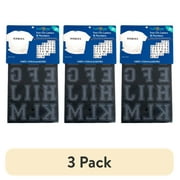 (3 pack) Hello Hobby 1.75" Black Collegiate Flocked Iron-on Letters, 1 Each, 3 Sheets, 46 Pieces