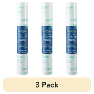 (3 pack) Hello Hobby 12" x 6' Clear Transfer Tape Roll