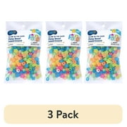 (3 pack) Hello Hobby Pony Bead Mix, Glow in the Dark, 240 Pieces, Plastic Craft Beads for Jewelry Making and DIY Projects