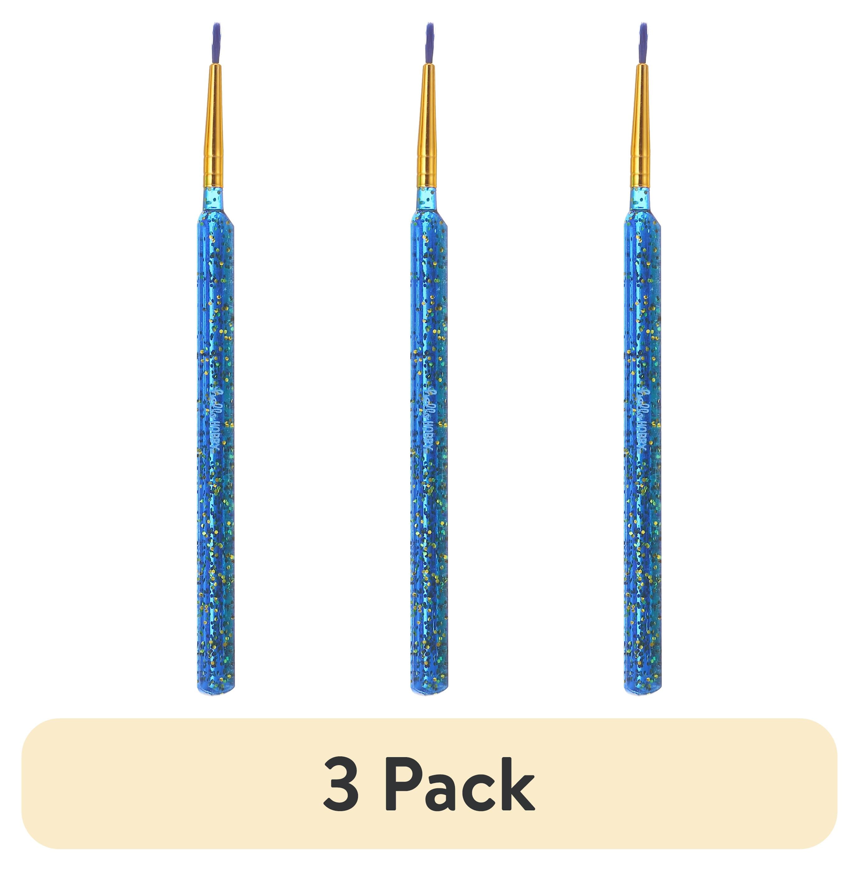 (3 pack) Hello Hobby Assorted Shape Synthetic Bristle Art Brushes (6 Pack), Age Group 3+