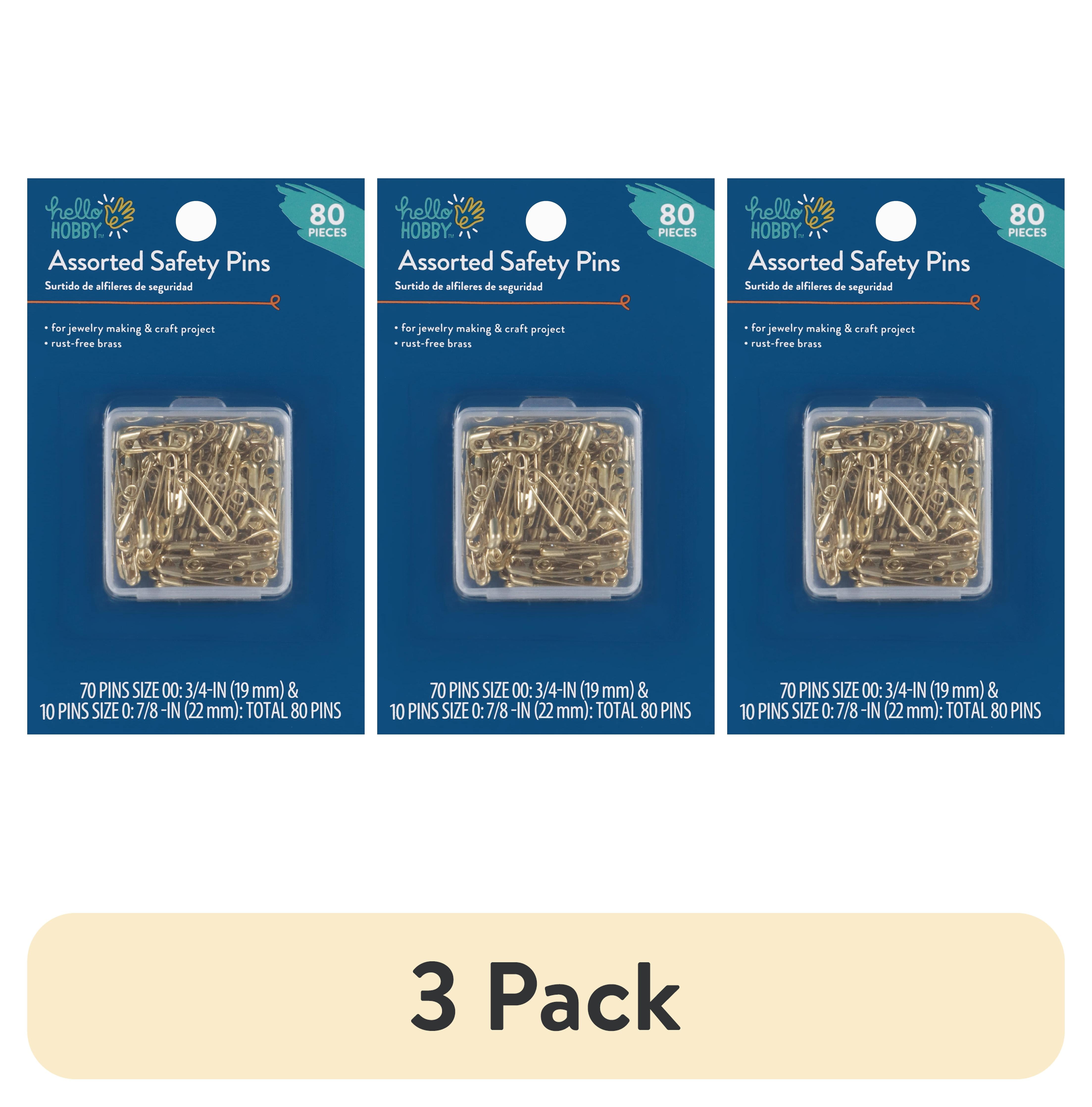 user_1314ea71 75周年記念ピンバッチ　セミコンプ Blue Moon Beads Sewing Fasteners, Coiless Safety Pin