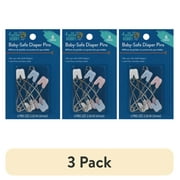(3 pack) Hello Hobby Baby-Safe Diaper Pins - 6 Count