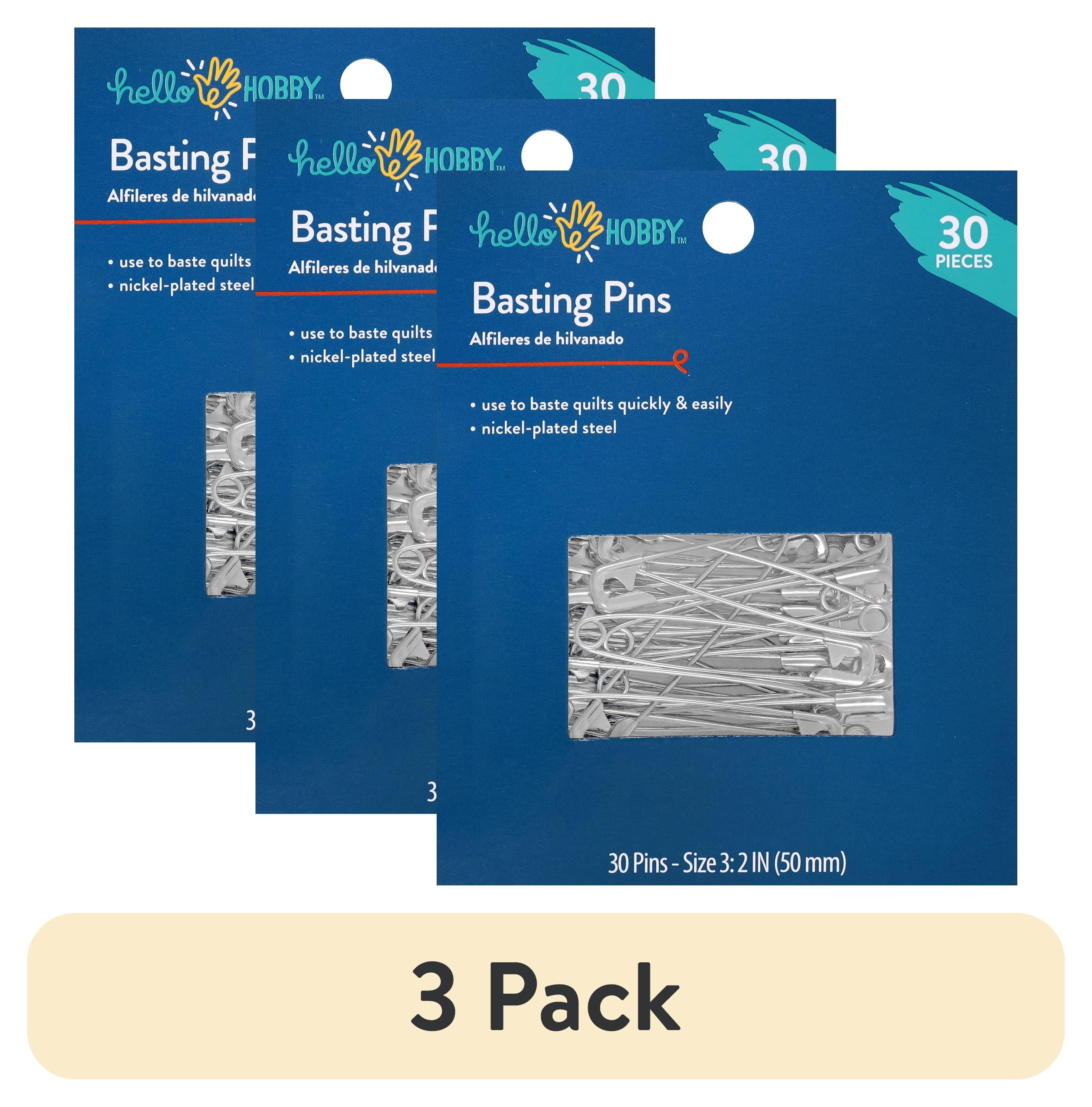 (3 pack) Hello Hobby Basting Pins, Size 3, 30 Count