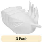 (3 pack) Hello Hobby Ceramic Paintable Figurine Shark, 5.75" x 3.85" x 3.85" White Craft Base, New