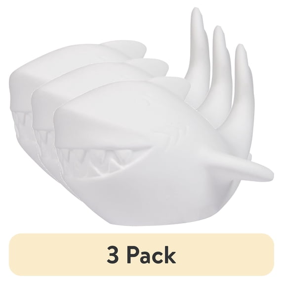 (3 pack) Hello Hobby Ceramic Paintable Figurine Shark, 5.75" x 3.85" x 3.85" White Craft Base, New