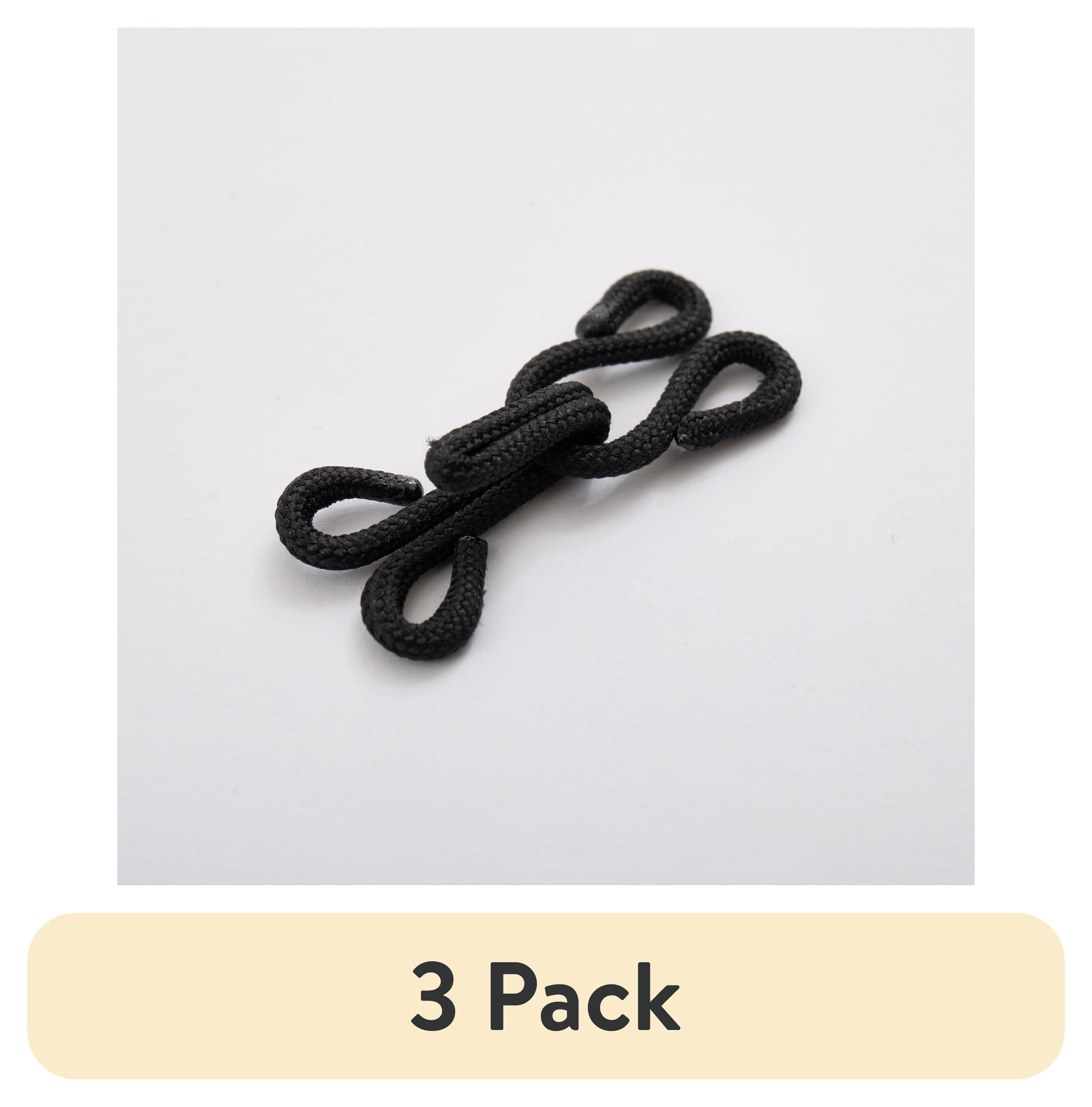 (3 pack) Hello Hobby Hook+eye Lrg Blk