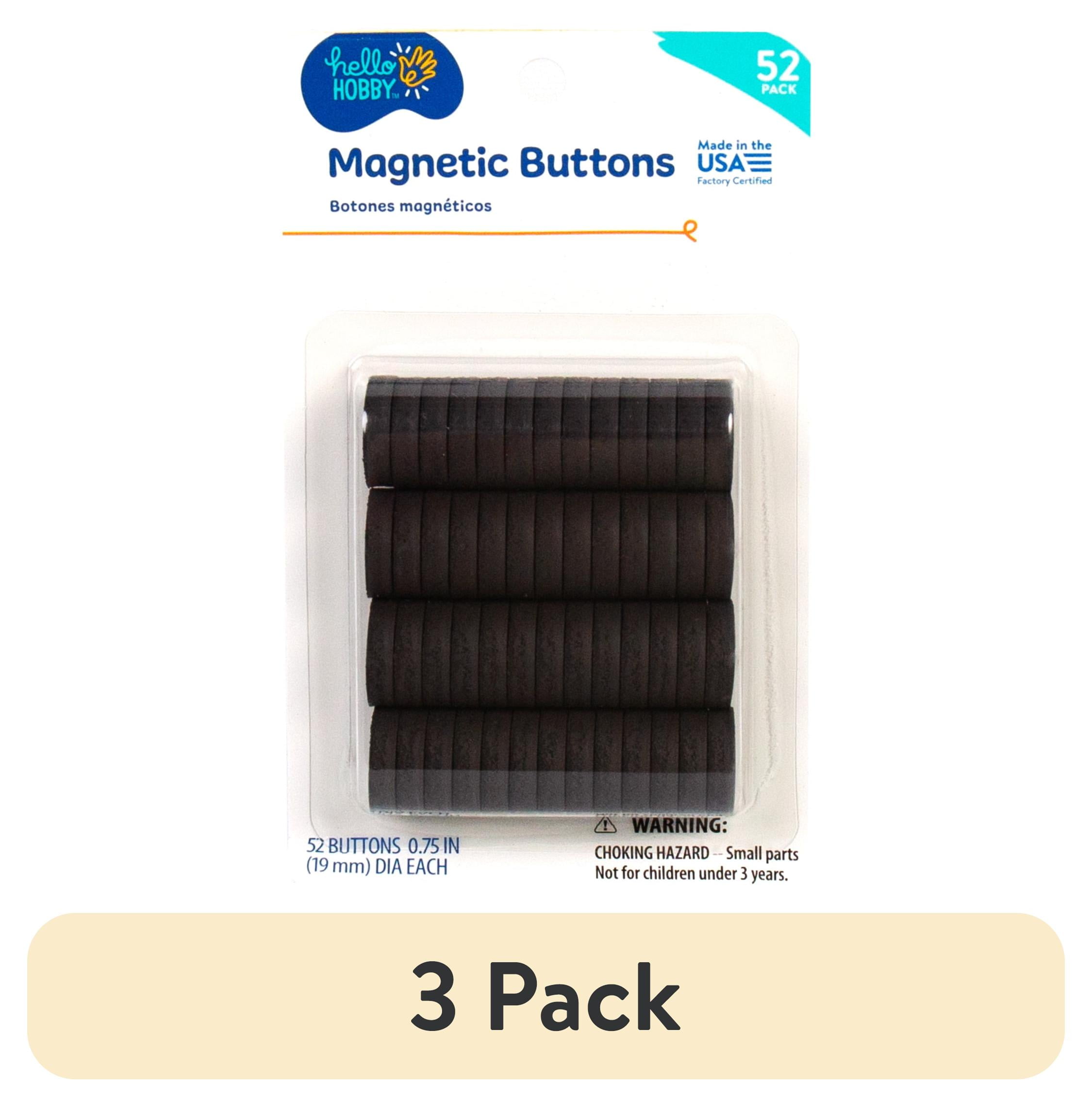 (3 pack) Hello Hobby Magnetic Buttons, 52-Pack - Walmart.com