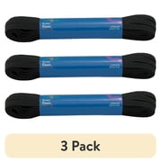 (3 pack) Hello Hobby 1/4 Inch Sewing & Craft Elastic Black 8 Yard