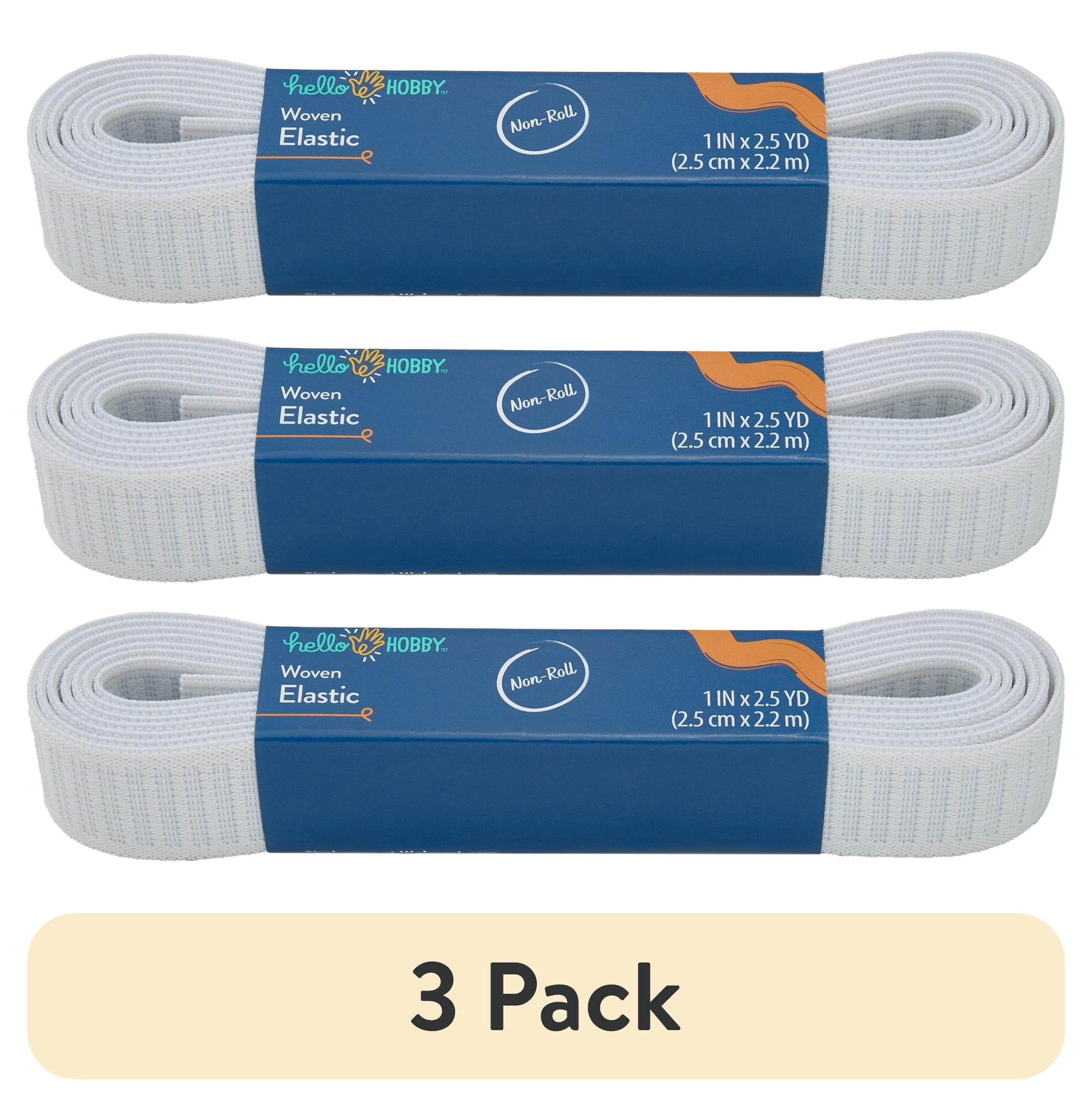 (3 pack) Hello Hobby 1-inch Narrow Ribbon, 2.5-yard Length, White