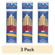 (3 pack) Hello Hobby Premium Stencil Brush Set, 7 Pieces, Multicolor