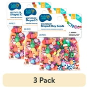 Hello Hobby Shaped Clay Beads for Bracelets & Jewelry Making, 200 Pieces