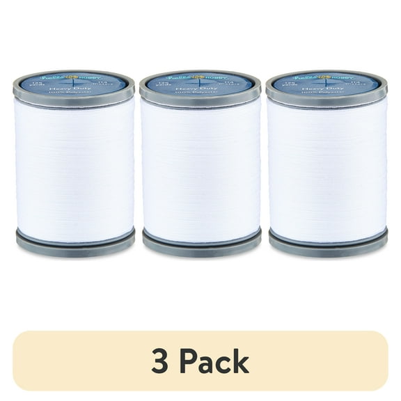 (3 pack) Hello Hobby White Polyester Thread