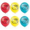 thumbnail image 1 of (36 pack) Hello Kitty & Friends Assorted Red, Yellow and Blue 12" Latex Balloons, 6ct, 1 of 2