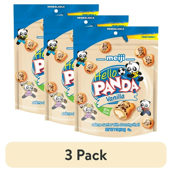 (3 pack) Meiji Vanilla Bite Size Cookie 7 oz