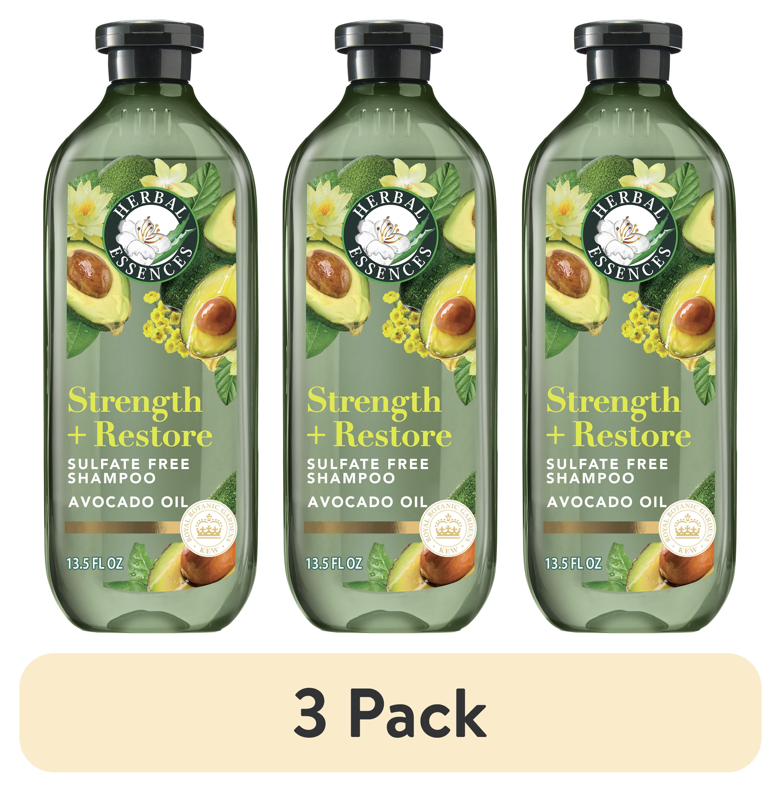 (3 pack) Herbal Essences Strength + Restore Avocado Sulfate-Free Shampoo - 13.5 fl oz