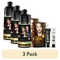 thumbnail image 1 of (3 pack) Herbishh Chestnut Brown Shampoo, Hair Dye Shampoo 3 in 1, 100% Grey Coverage, Demi-Permanent Hair Color for Men & Women, With Rapid Infusion Cream Combo, 1 of 6