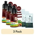 thumbnail image 1 of (3 pack) Herbishh Grape Red Hair Color Shampoo for Gray Hair with Pack 2 Hair colour stain remover, Hair Dye Shampoo 3 in 1, 100% Gray Coverage, Permanent Hair Color for Men & Women, Ammonia-free, 500 ml, 1 of 6