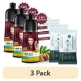 thumbnail image 1 of (3 pack) Herbishh Wine Red Hair Color Shampoo for Gray Hair with Pack 2 Hair colour stain remover, Hair Dye Shampoo 3 in 1, 100% Gray Coverage, Permanent Hair Color for Men & Women, Ammonia-free, 500 ml, 1 of 7