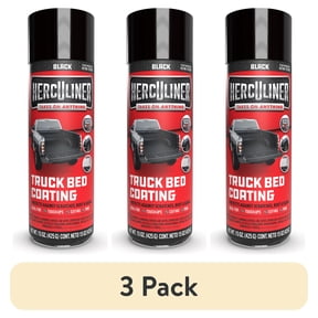 (3 pack) Herculiner Truck Bed Liner, Black, 15 oz