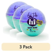 3 pack Hi Peach Layne Hi Tide, Periwinkle and Turquoise Clean Beauty Bath Bomb with Prize, 4.5oz