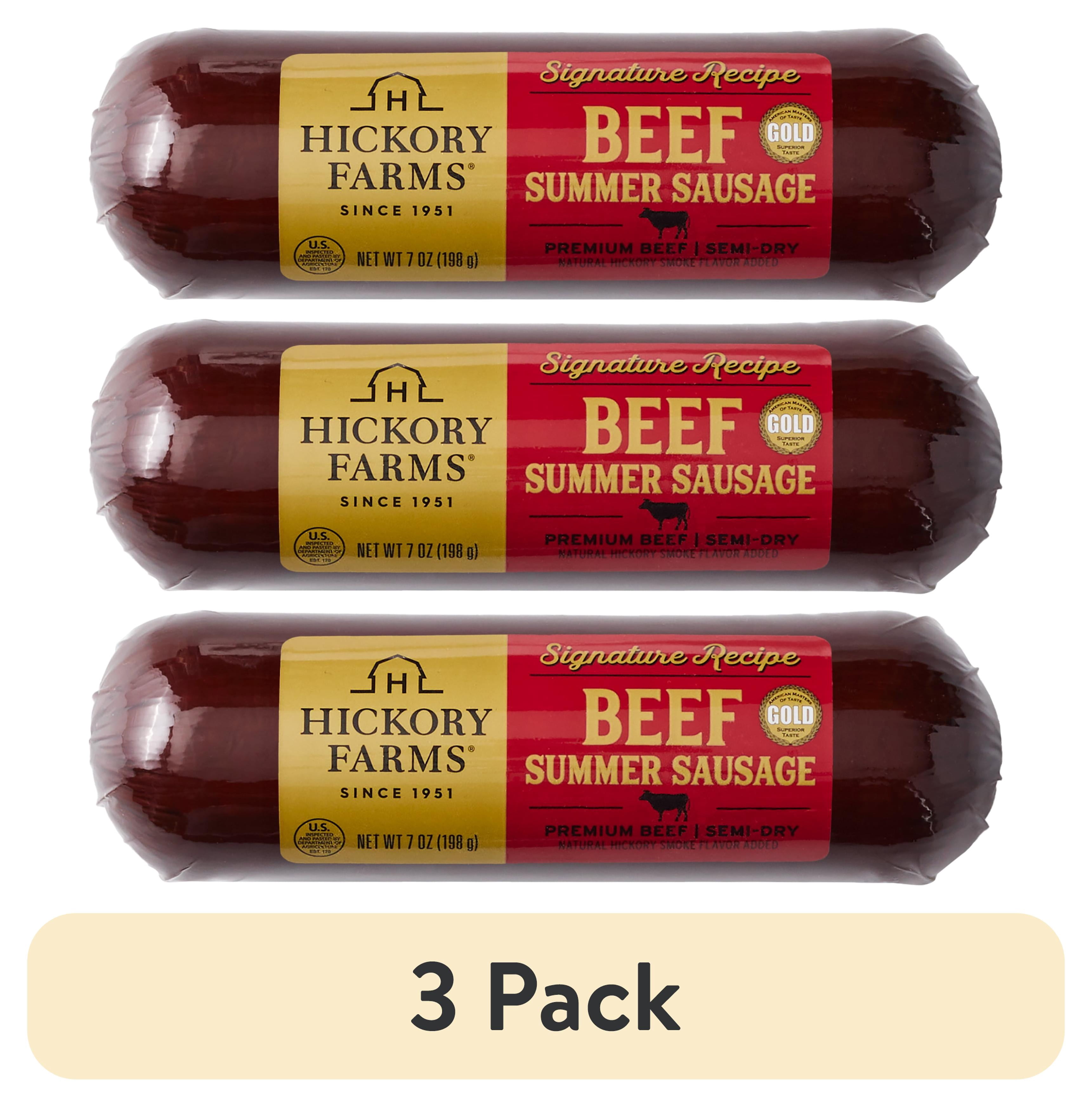 (3 pack) Hickory Farms Signature Beef Summer Sa ge 7 oz - Pantry, Gourmet Meat