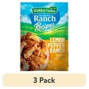 (3 pack) Hidden Valley® Ranch Recipes Lemon Pepper Ranch Premium Recipe Mix, 1 Packet
