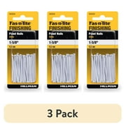 (3 pack) Fas-n-tite Panel Nails, 1-5/8", Steel, Painted Finish, White, Interior Finishing Nails