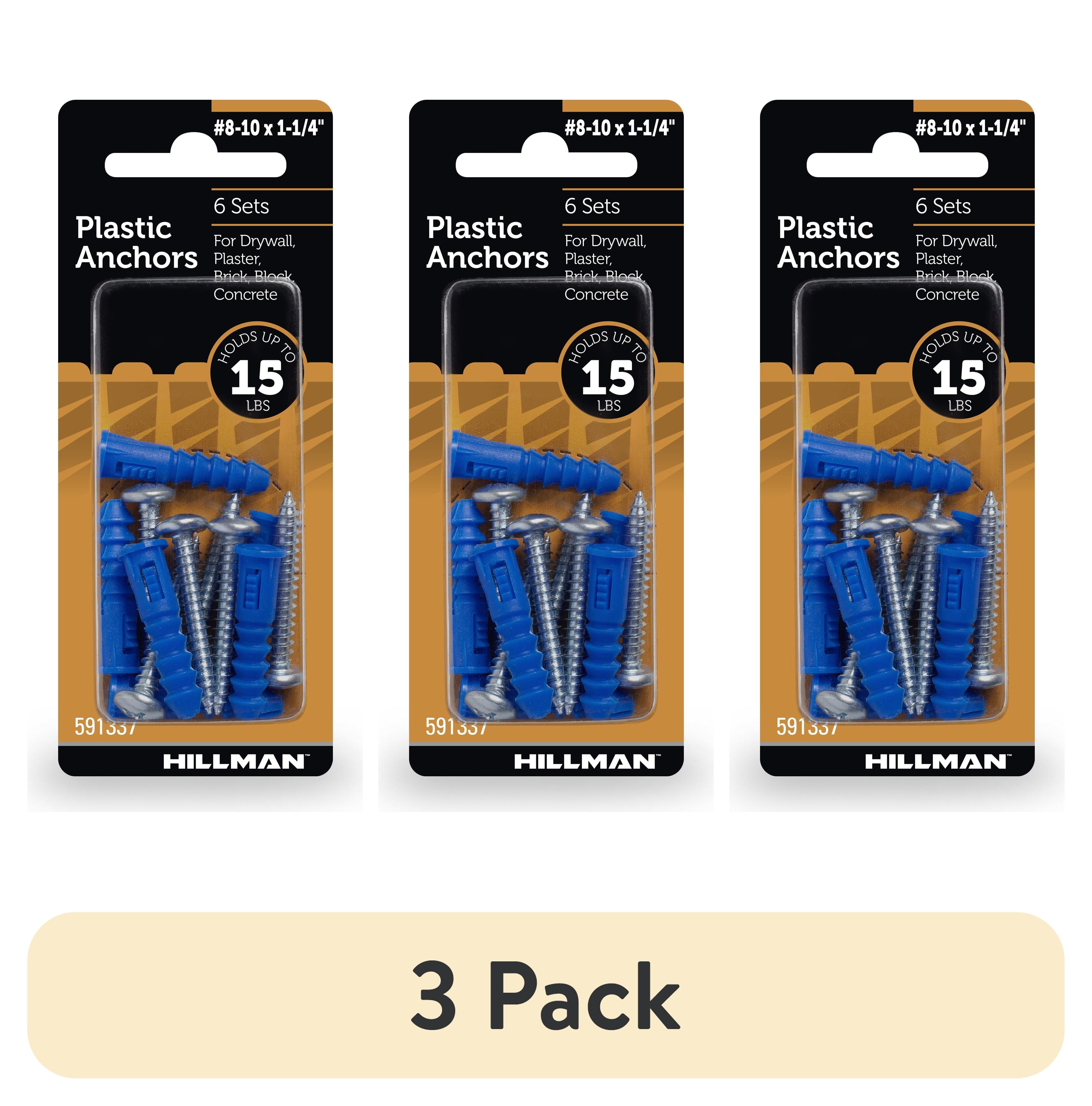 Hyper Tough 182-Piece Zinc Plated Winged Anchor and Screw Kit with
