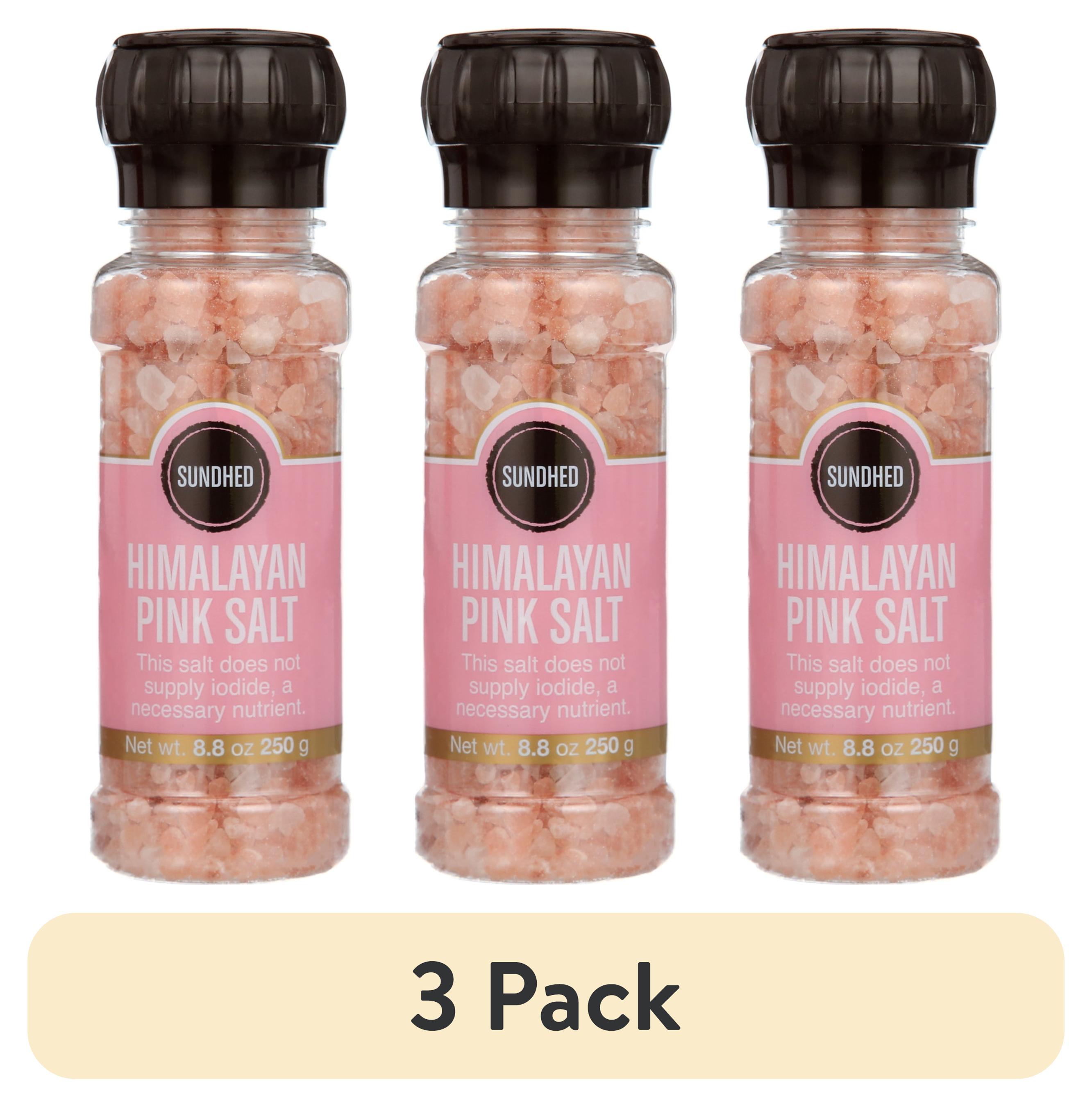 (3 pack) Himalayan Pink Coarse salt in Grinder- 8.81 Oz