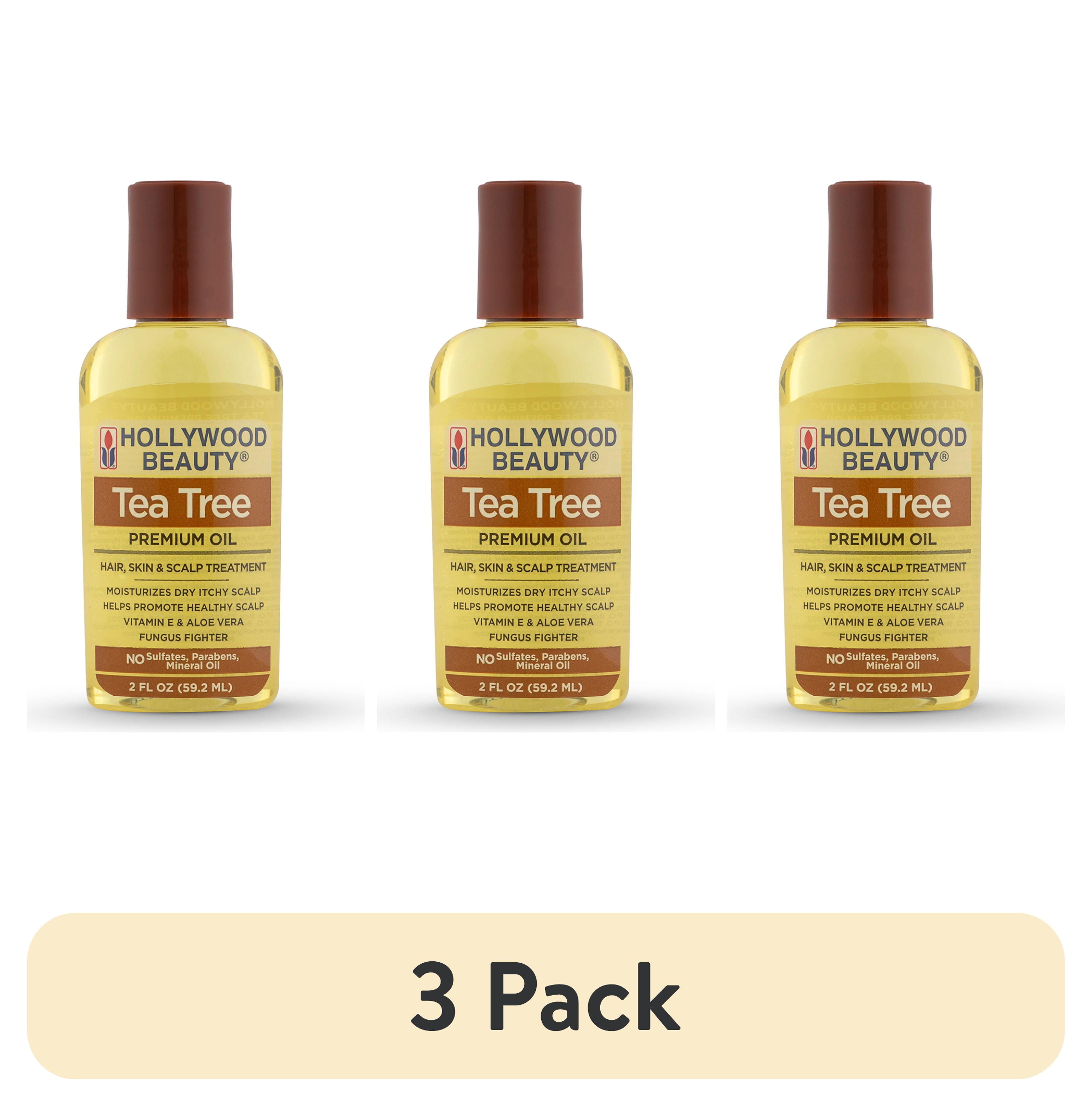 (3 pack) Hollywood Beauty Tea Tree Oil Skin and Scalp Treatment, 2 oz
