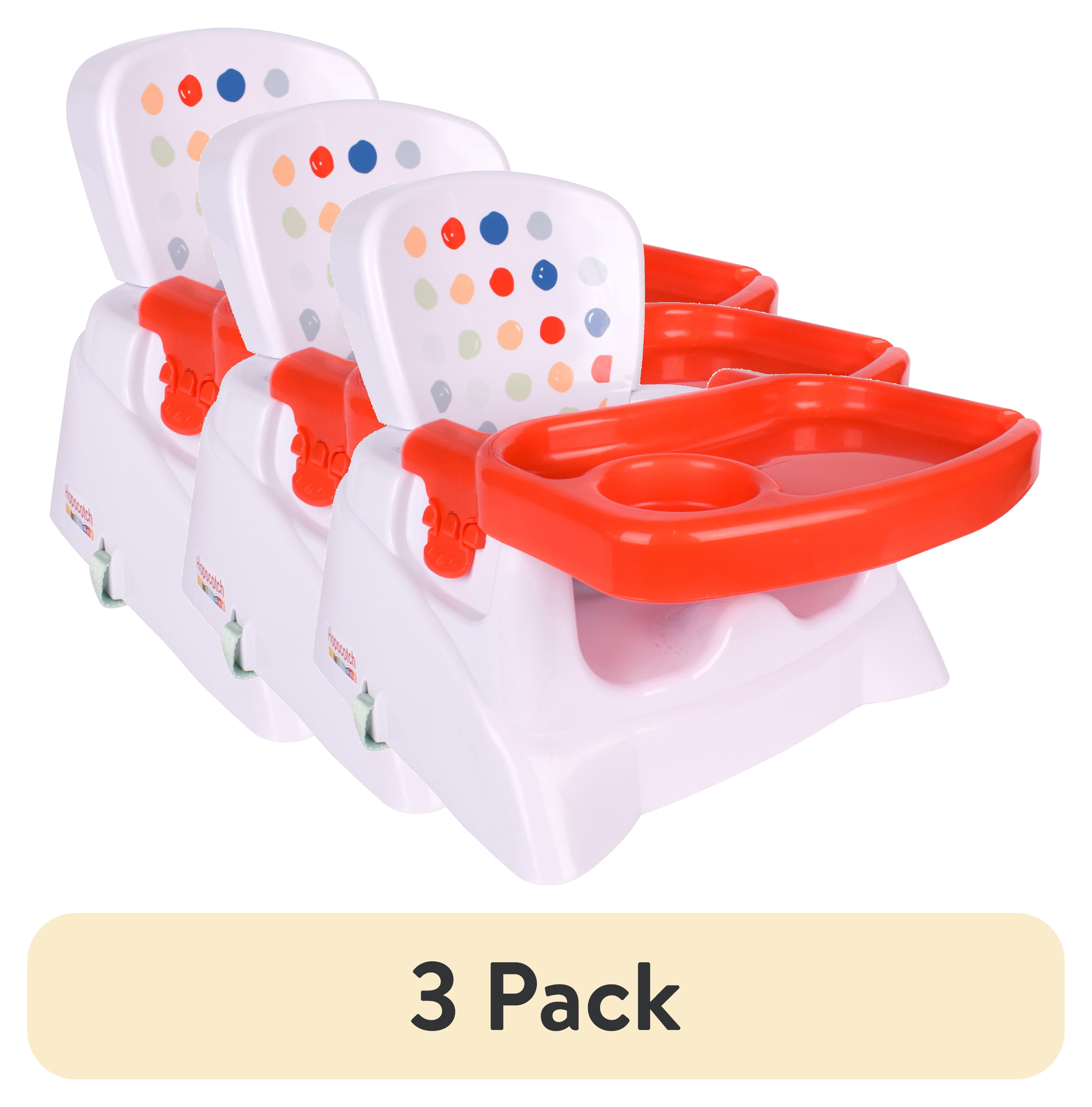 3 pack) Hopscotch Lane Booster Seat with Tray - Portable Feeding