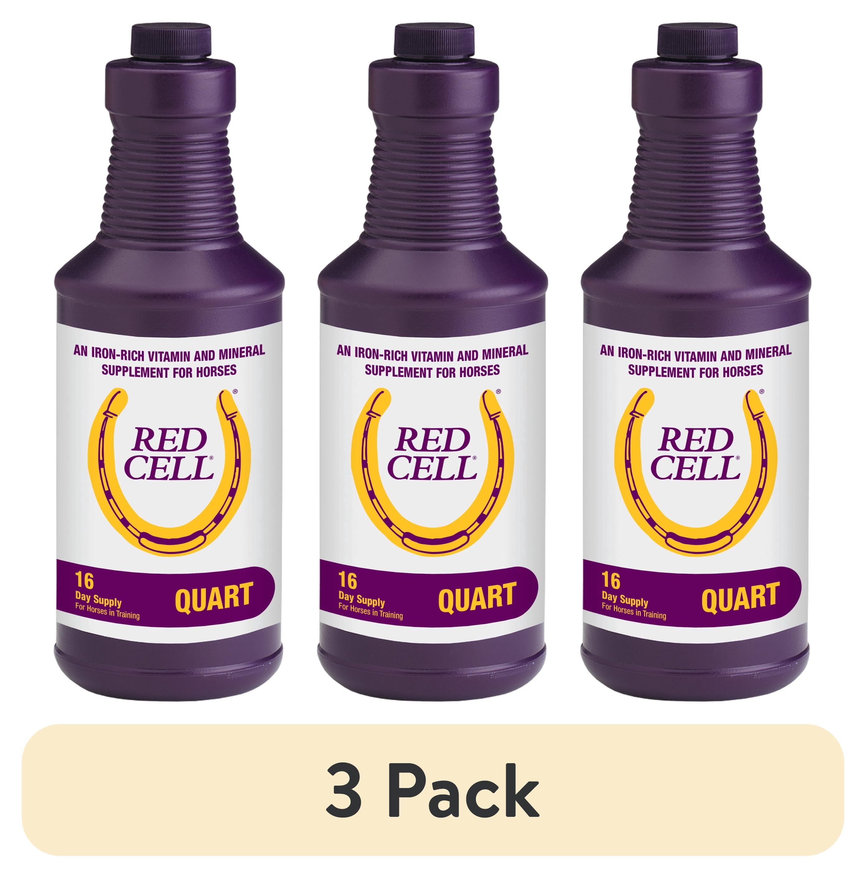 (3 pack) Horse Health Red Cell Vitamin-Iron-Mineral 32 oz 16 Day Supply