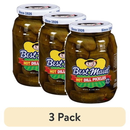 (3 pack) Hot Dill Pickles 24oz