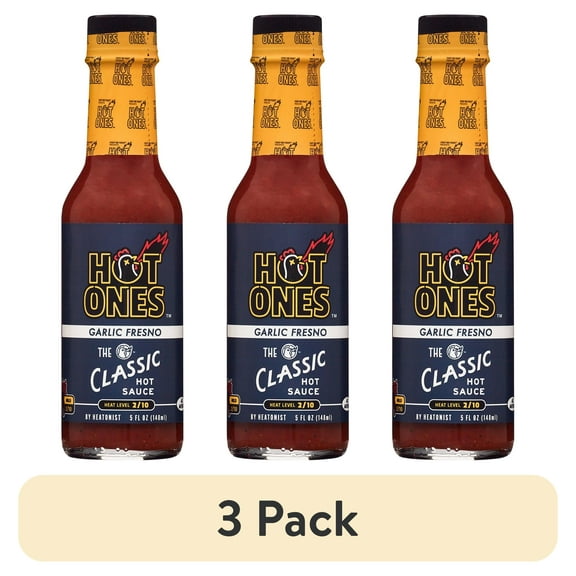 (3 pack) Hot Ones | The Classic Garlic Fresno Hot Sauce 5oz
