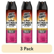(3 pack) Hot Shot Ant, Roach & Spider Killer, Fresh Floral Scent Formula, 17.5 Ounce