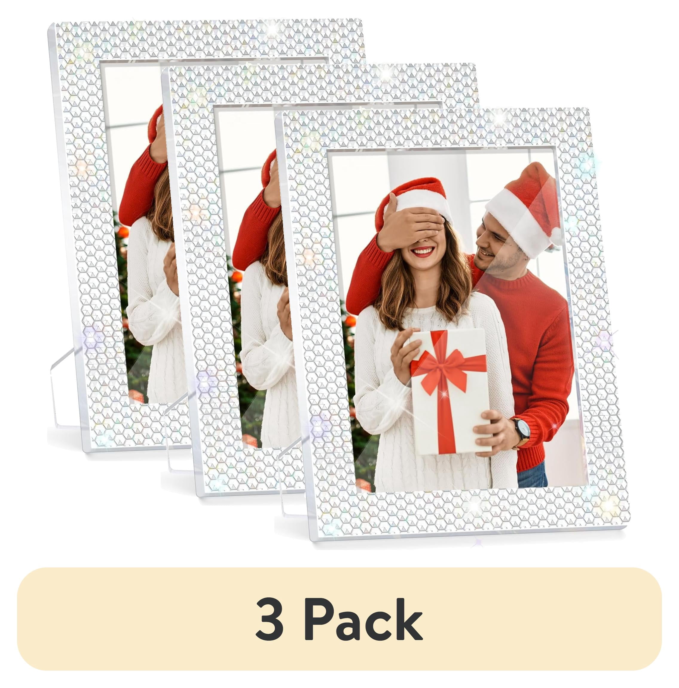(3 pack) House Day 4x6 Acrylic Picture Frame, Magnetic Photo Frame ...