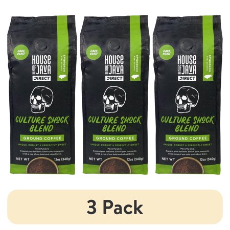 (3 pack) House of Java Culture Shock Blend 12oz Ground