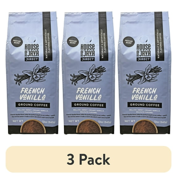 (3 pack) House of Java French Vanilla 12oz Ground
