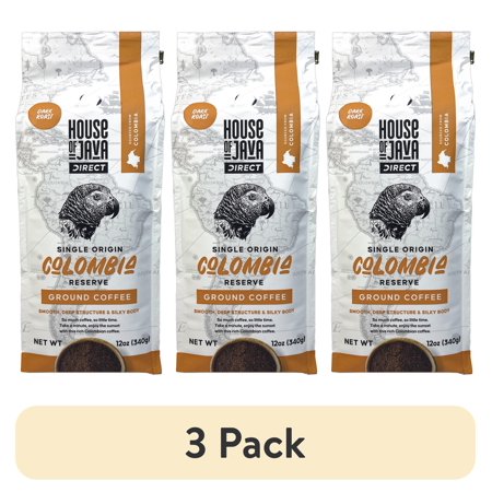 (3 pack) House of Java Single Origin Colombia 12oz Ground