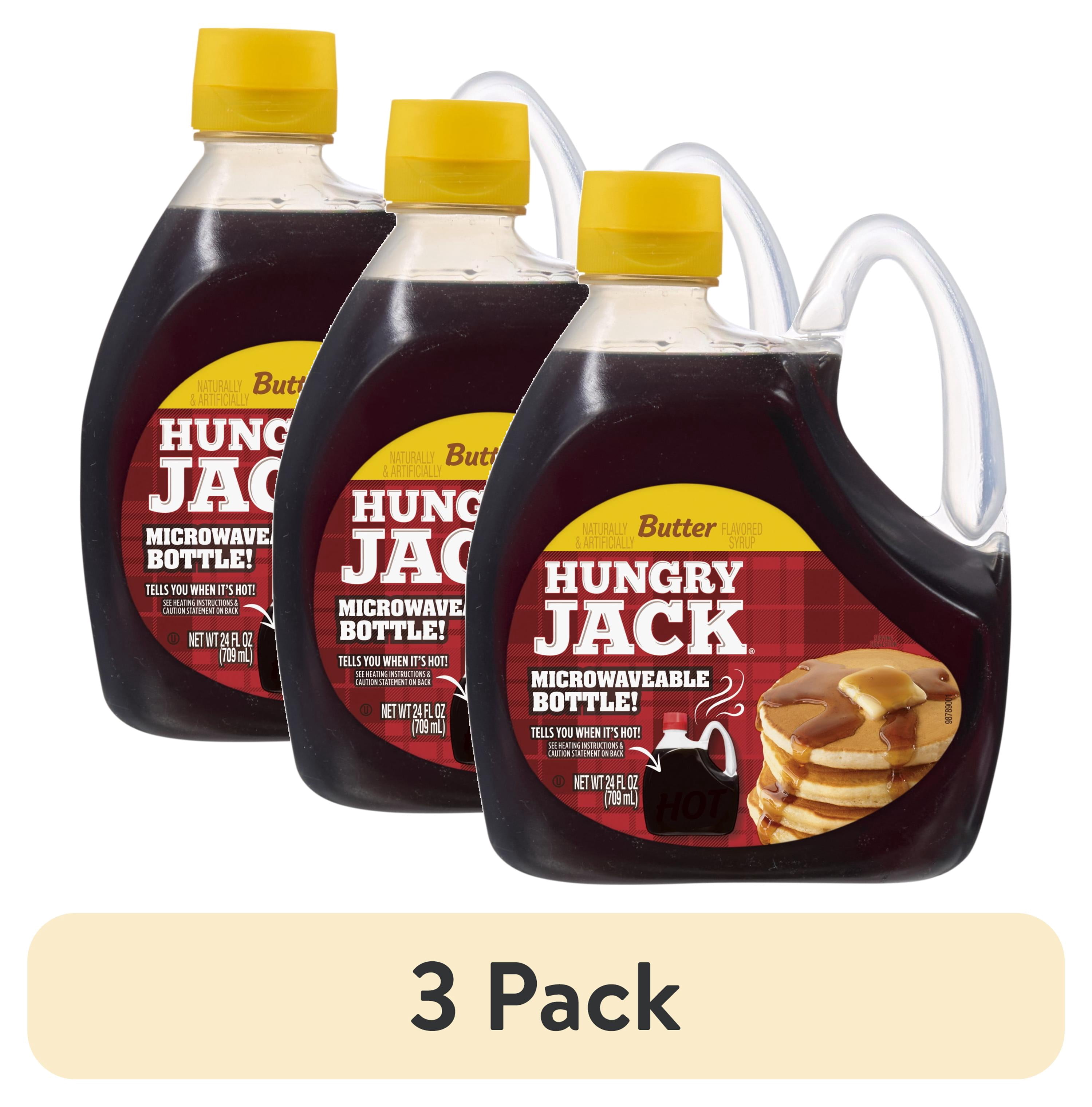 (3 pack) Hungry Jack Butter Syrup, 24.0 Fl oz Bottle