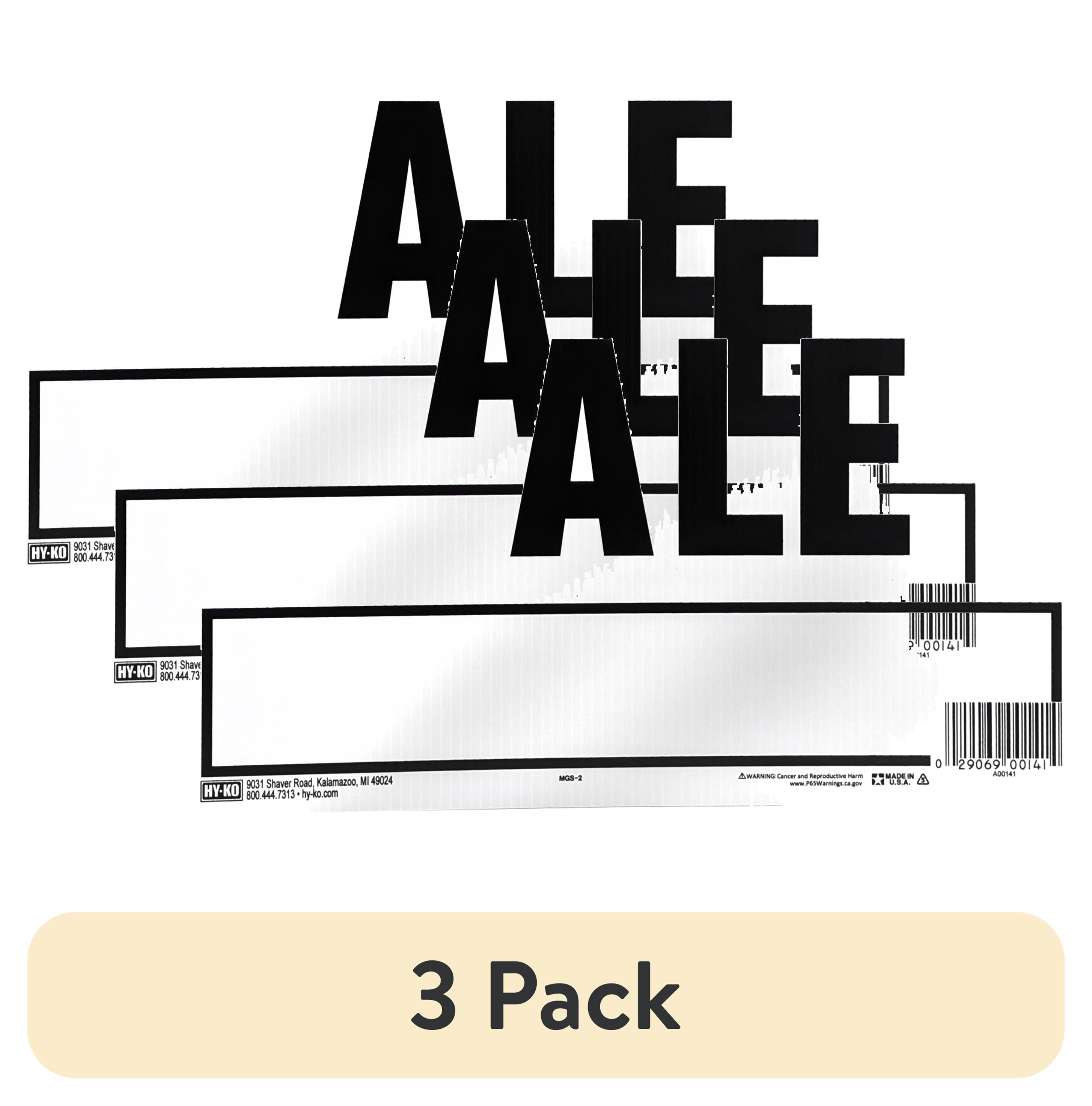 (3 pack) Hy-Ko 14" x 18" Plastic Garage Sale Sign
