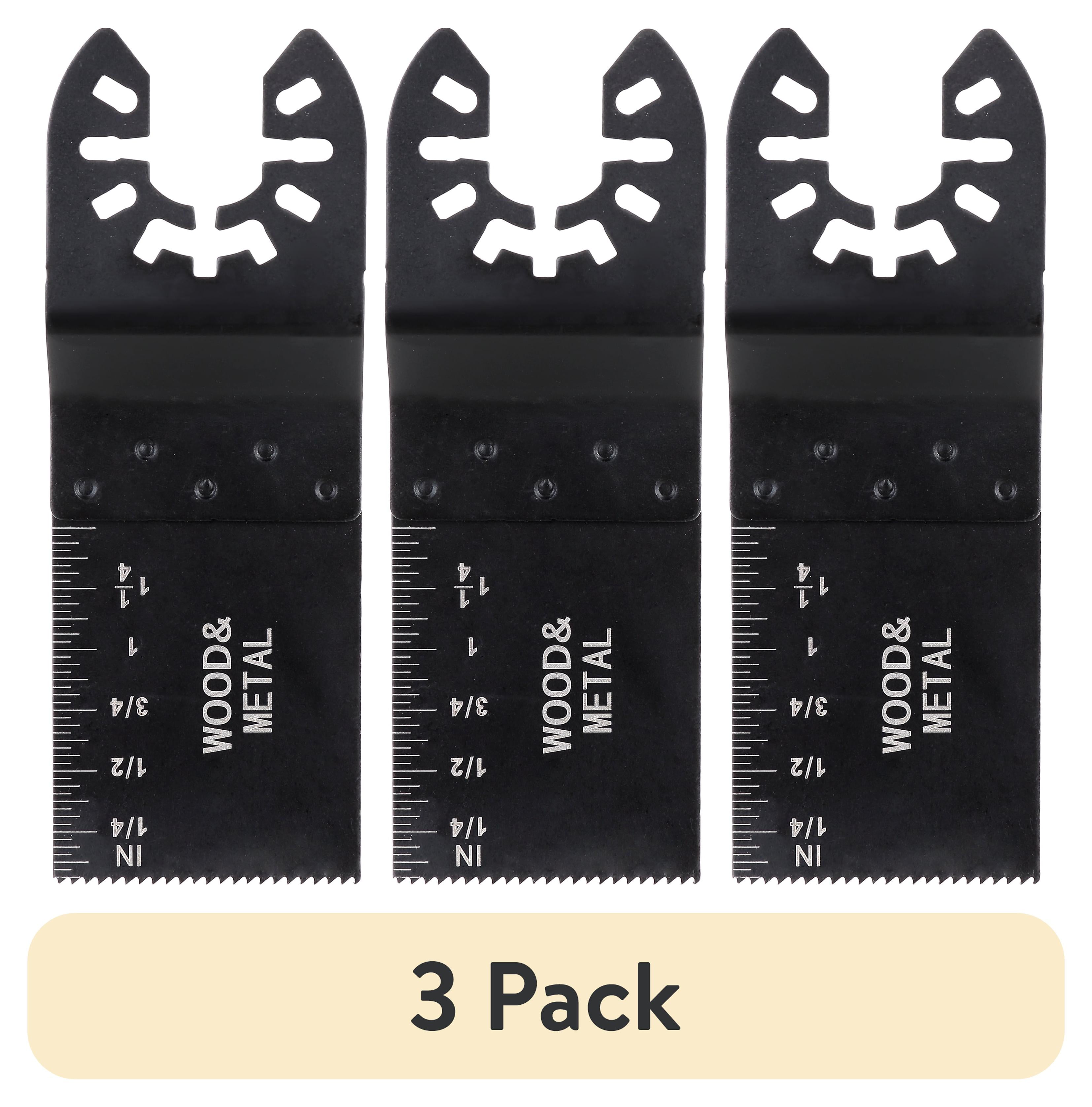 (3 pack) Hyper Tough 1.26 inch Metal Cut Oscillating Tool Blade Accessory AU60007N