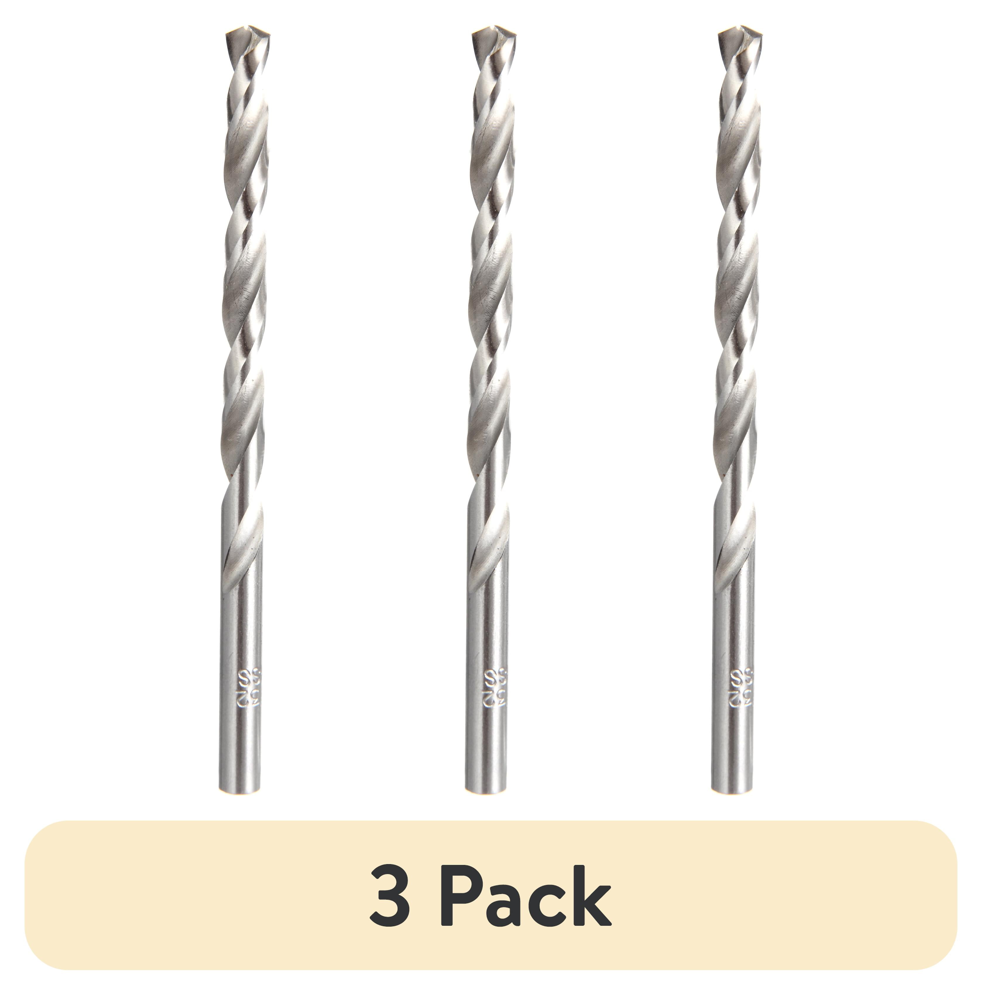 (3 pack) Hyper Tough 1 Piece 7/32 inch HSS, Roll Forged Drill Bit