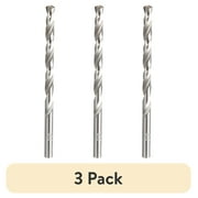 (3 pack) Hyper Tough 1 Piece 7/32 inch HSS, Roll Forged Drill Bit