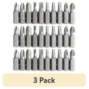 (3 pack) Hyper Tough 10-Piece 1 inch Screwdriver Bits, Material Steel, New Condition
