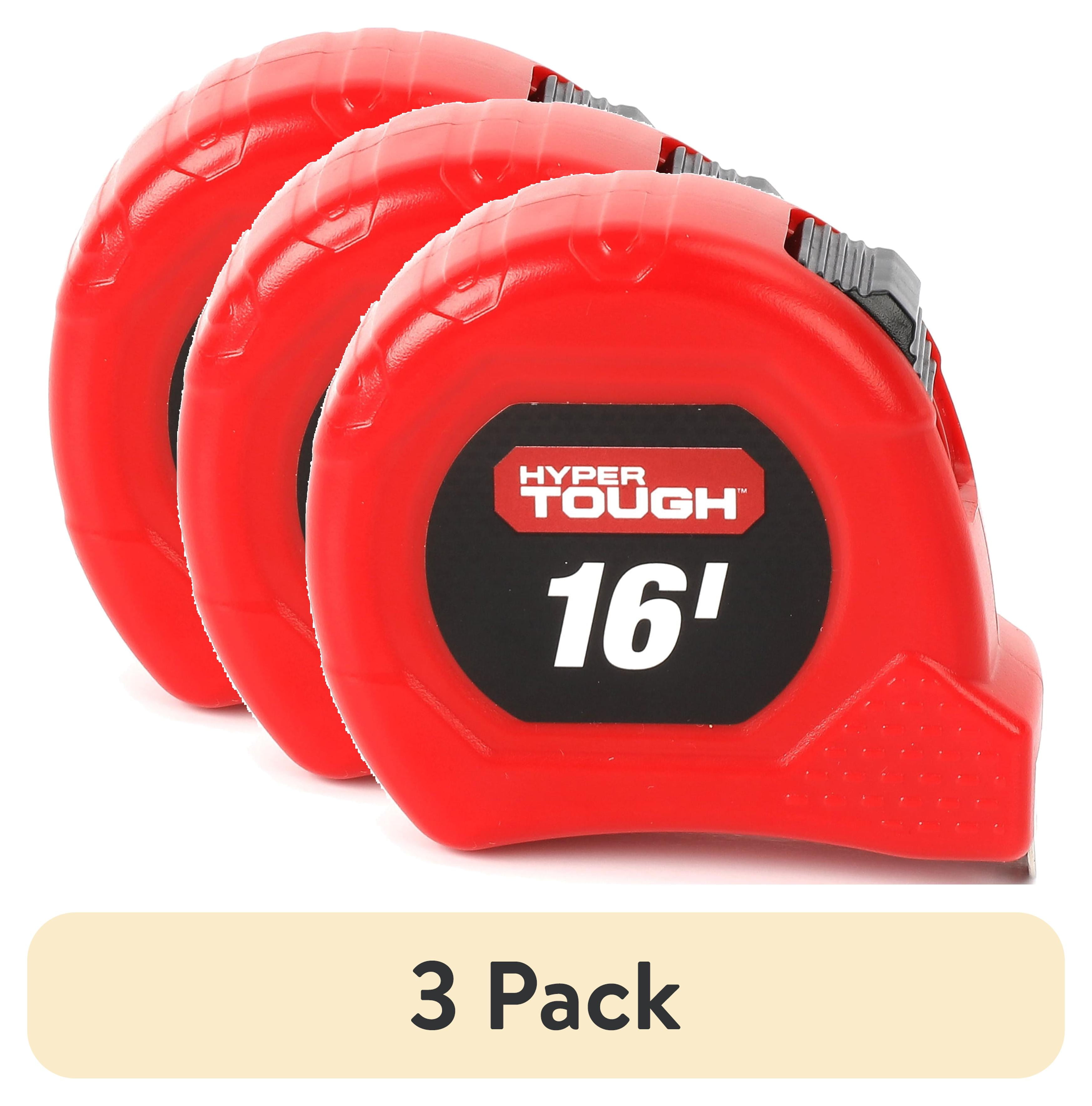 (3 pack) Hyper Tough 16 Foot Tape Measure