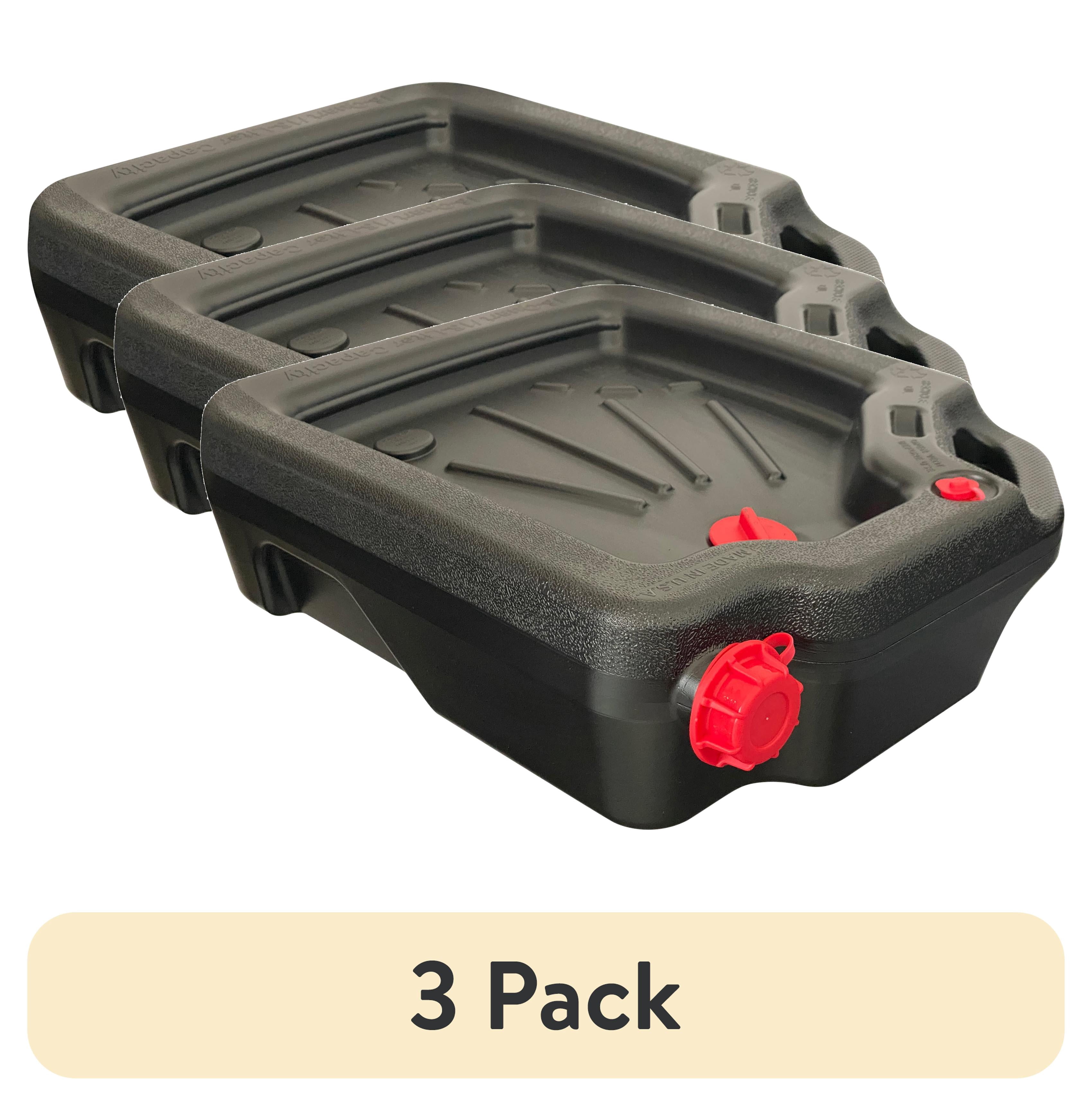 (3 pack) Hyper Tough 16-Quart Automotive Drain Pan Container