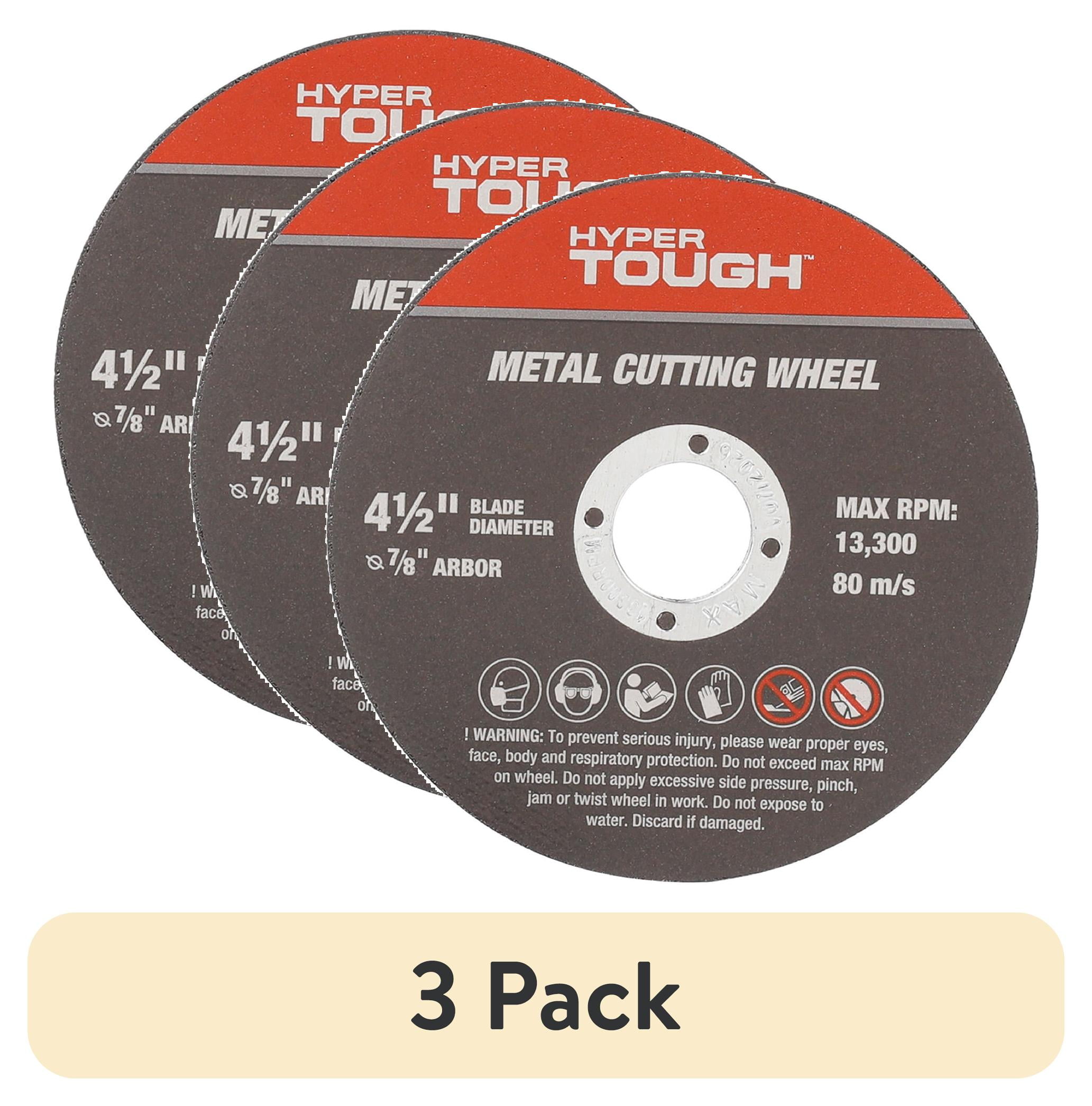(3 pack) Hyper Tough 2-Pack Aluminum Oxide Metal Cutting Wheels, 43177