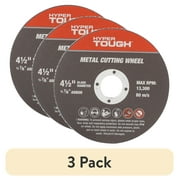 (3 pack) Hyper Tough 2-Pack Aluminum Oxide Metal Cutting Wheels, 43177